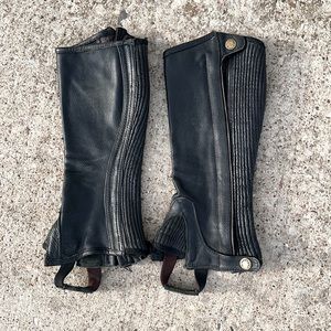 Youth size 12 genuine leather Half Chaps